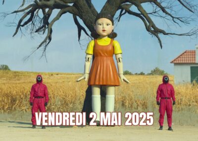 image de Squid Game avec la date du vendredi 2 mai 2025
