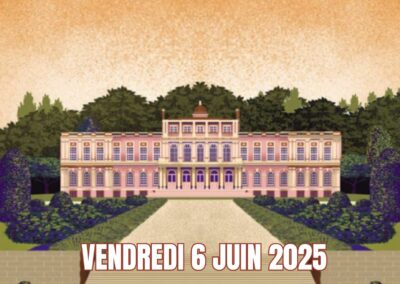 Chateau de Bridgerton avec la date du vendredi 6 juin 2025